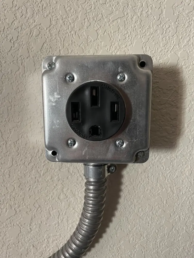 NEMA 14-50 outlet installed for Smart Home Electrical in Galen
